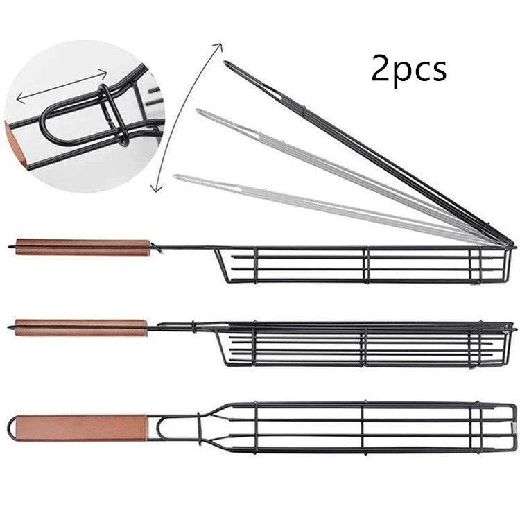 BBQ Grill Mesh Stainless Steel Basket