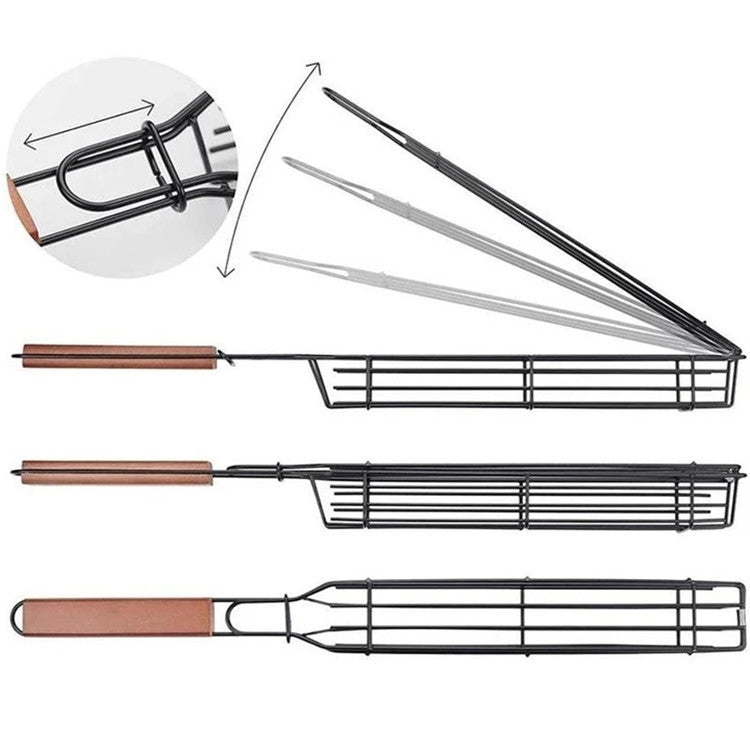 BBQ Grill Mesh Stainless Steel Basket