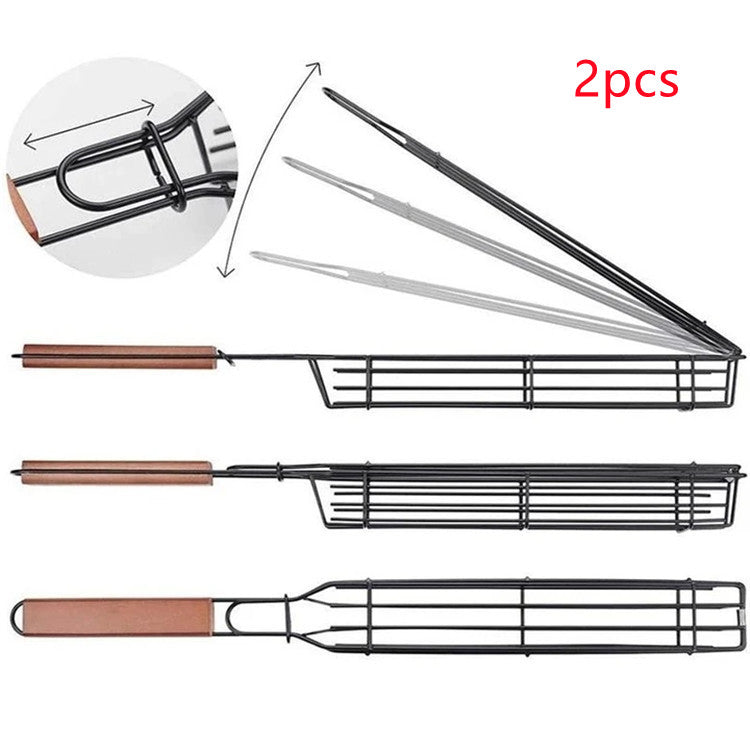 BBQ Grill Mesh Stainless Steel Basket