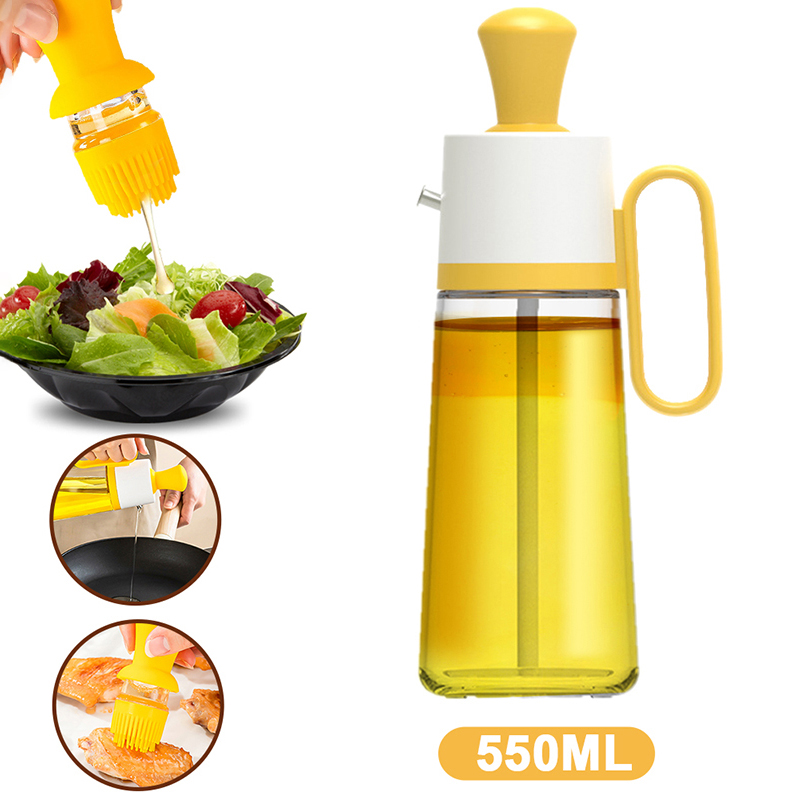 2-in-1 Oil Dispenser With Silicon Brush