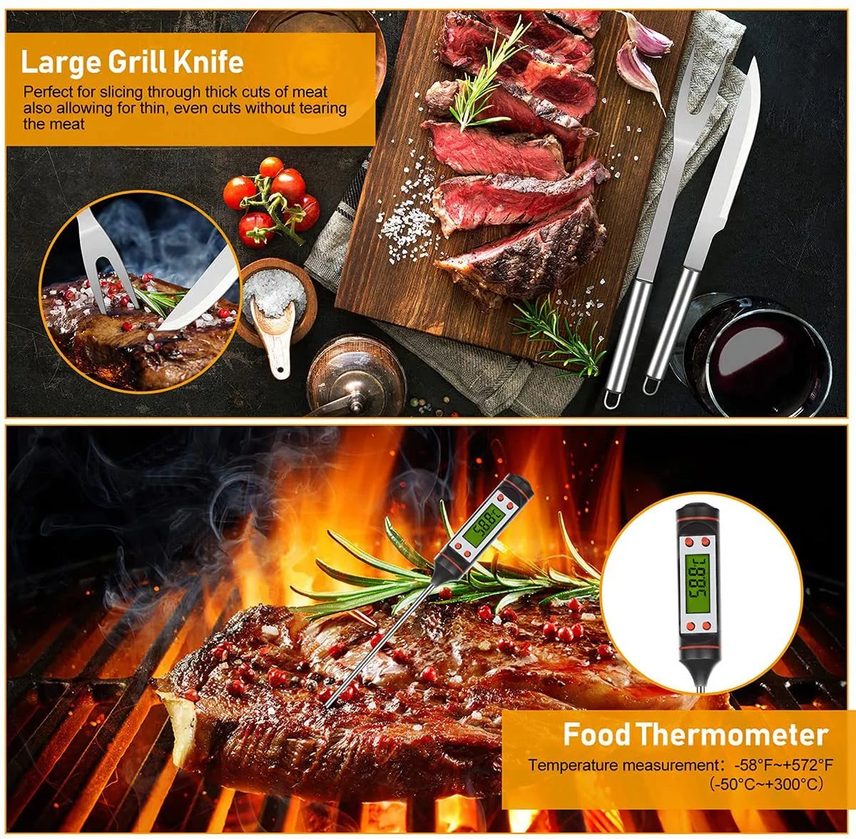 30 pcs BBQ Grill Tools Set