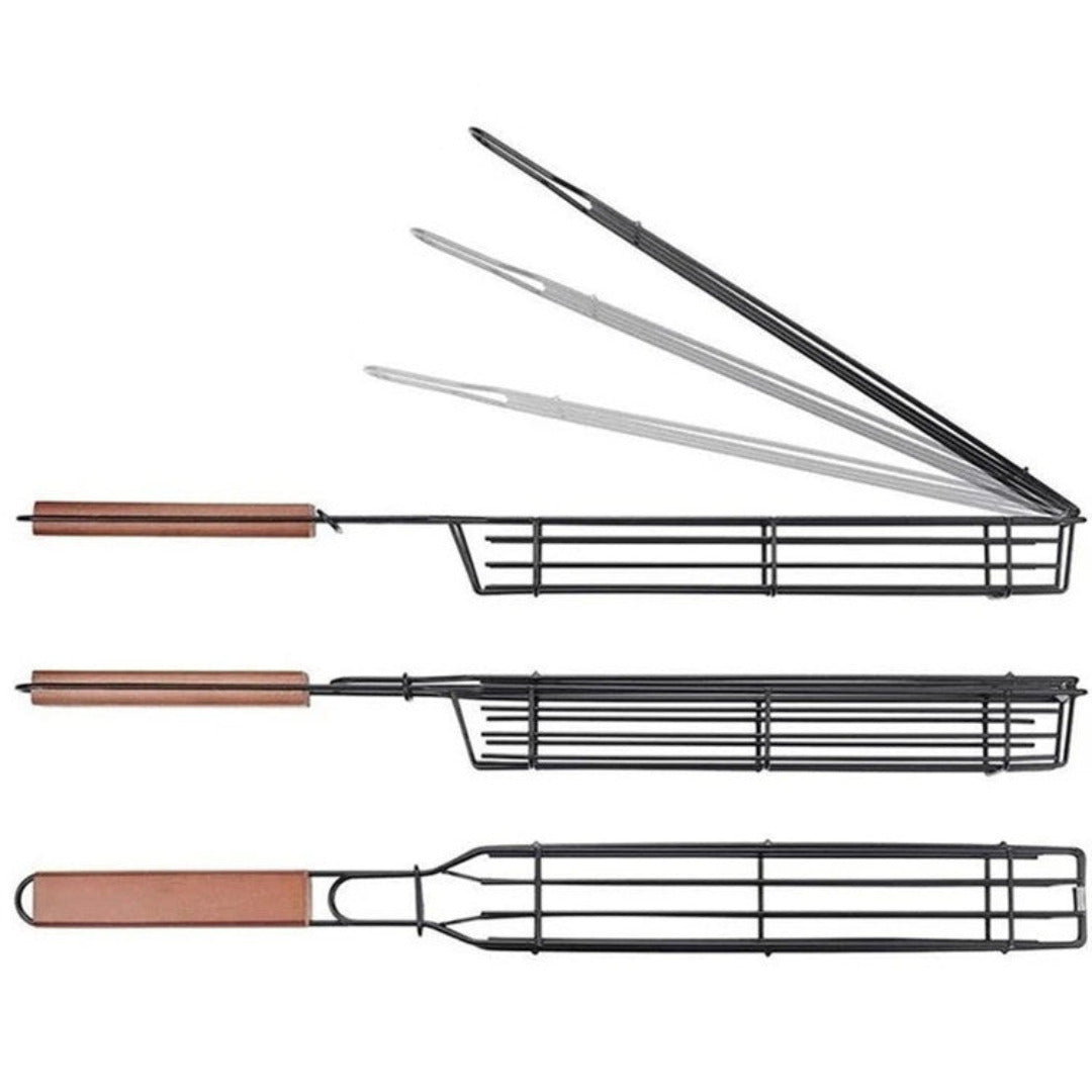 BBQ Grill Mesh Stainless Steel Basket