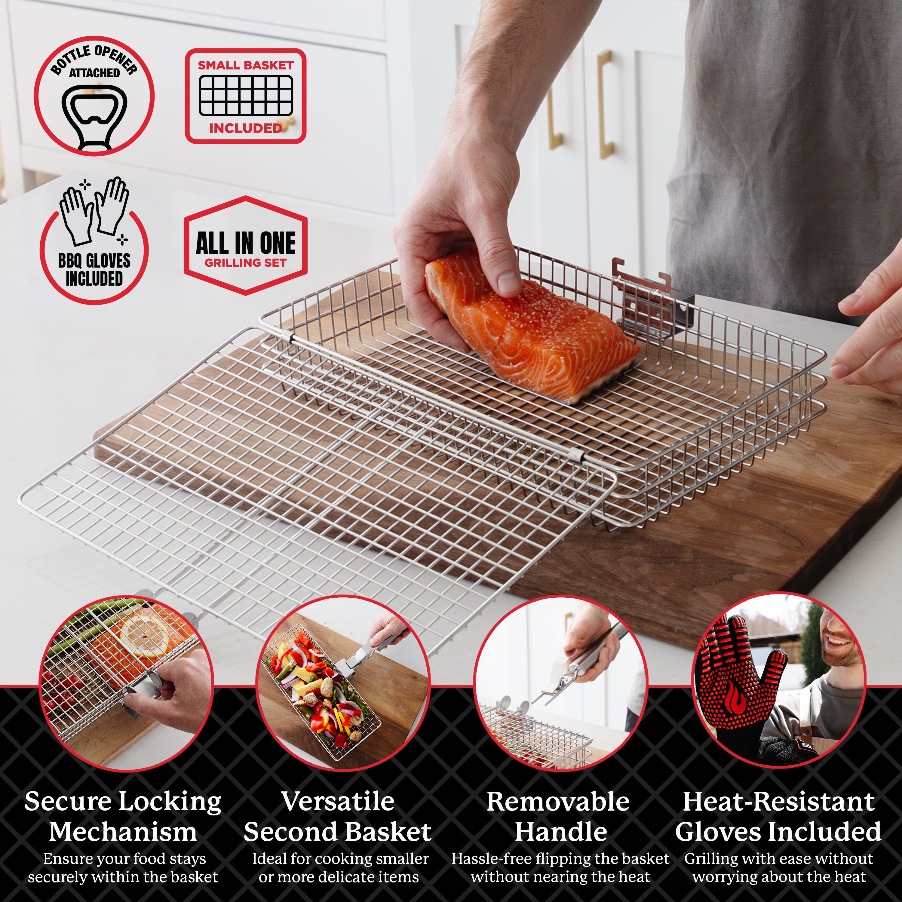 Blazin' Grill Baskets Set