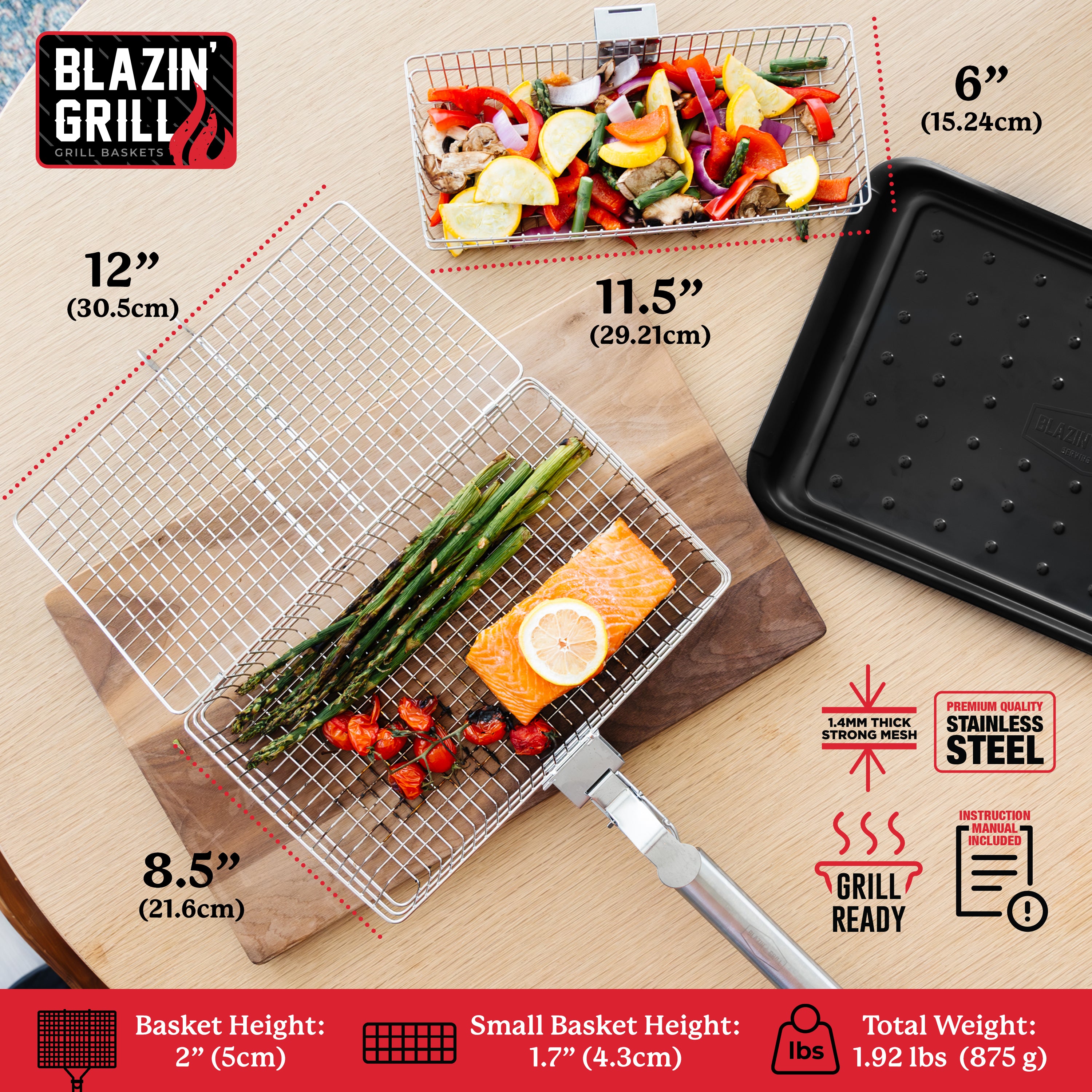 Blazin' Grill Baskets Set