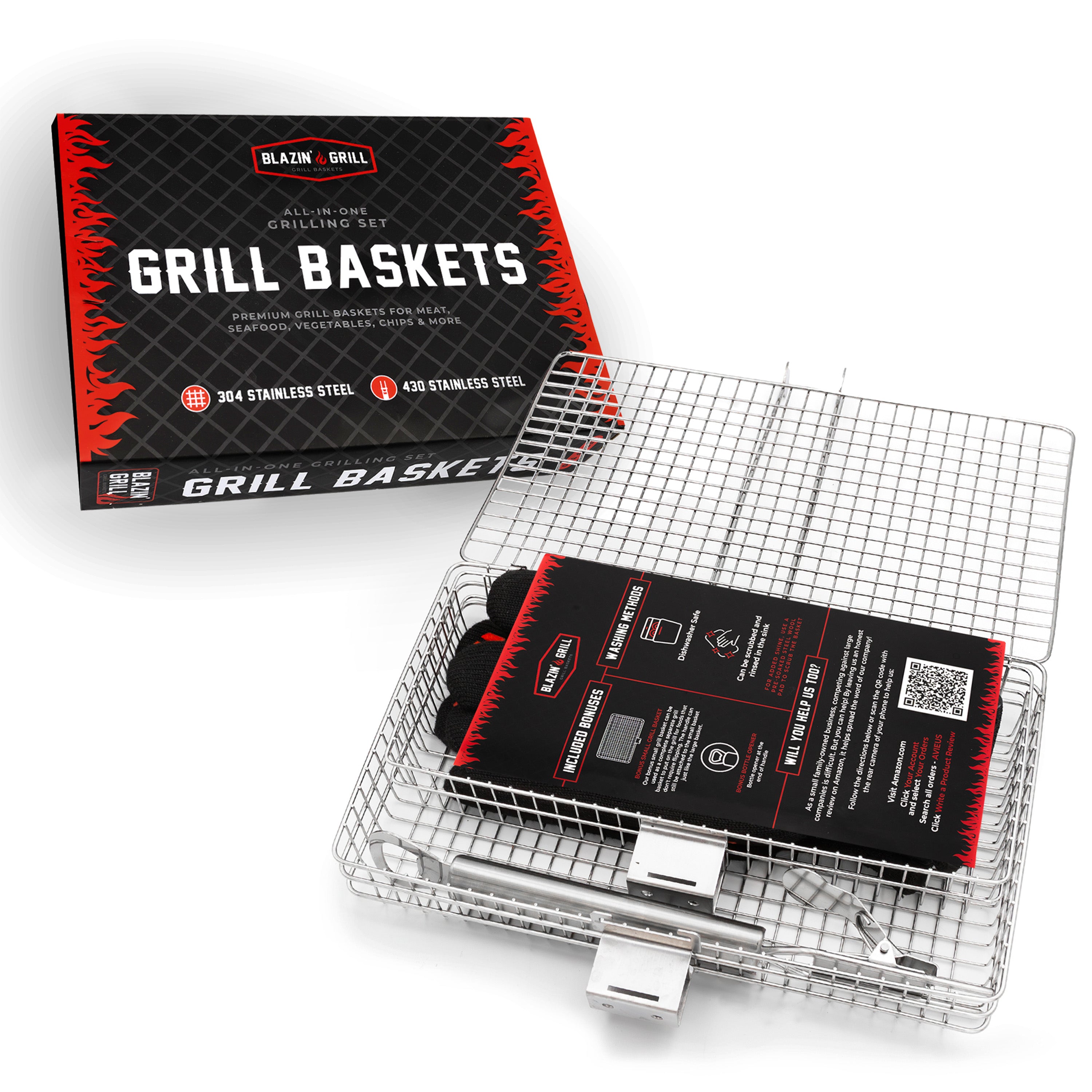 Blazin' Grill Baskets Set
