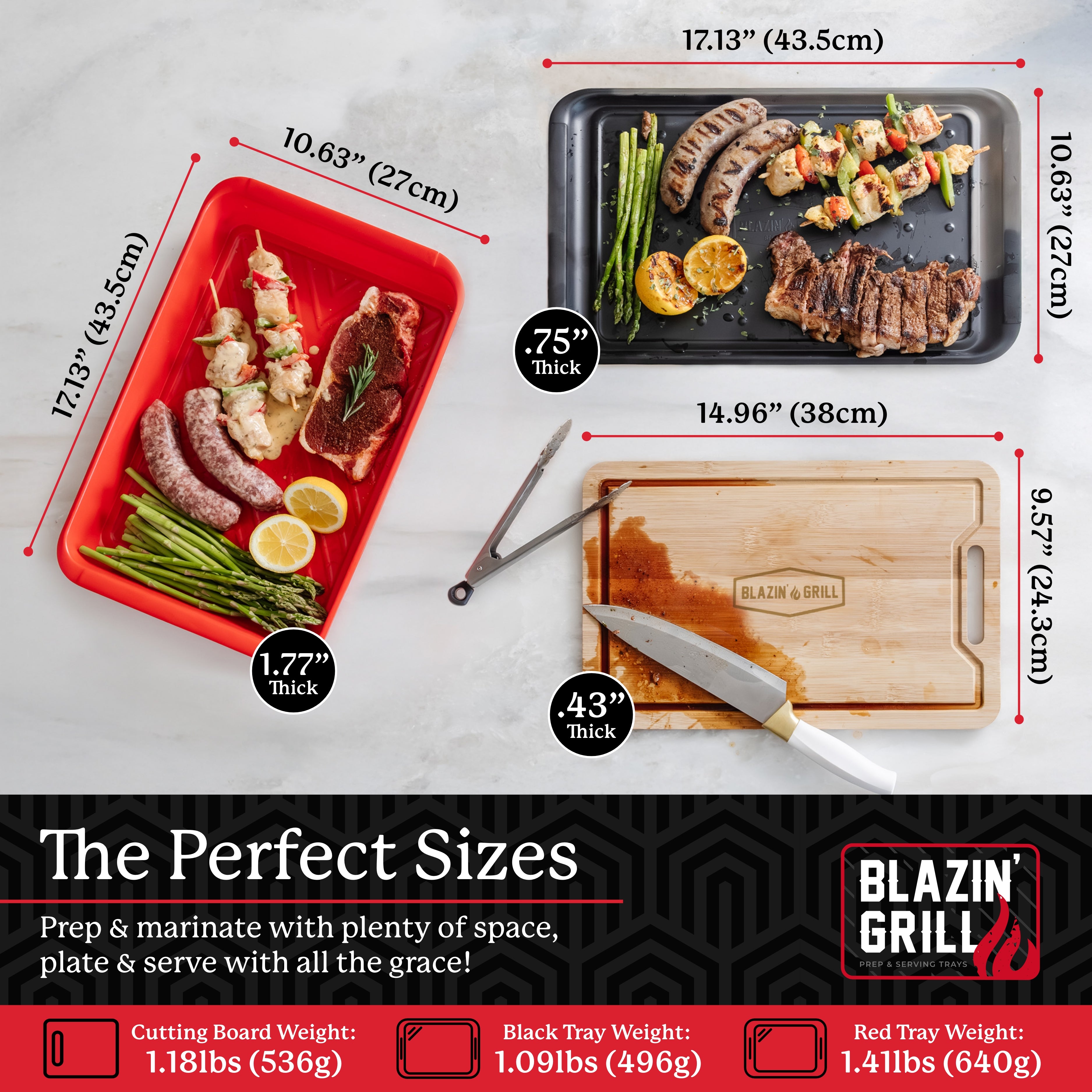 Bamboo Prep & Serving Trays