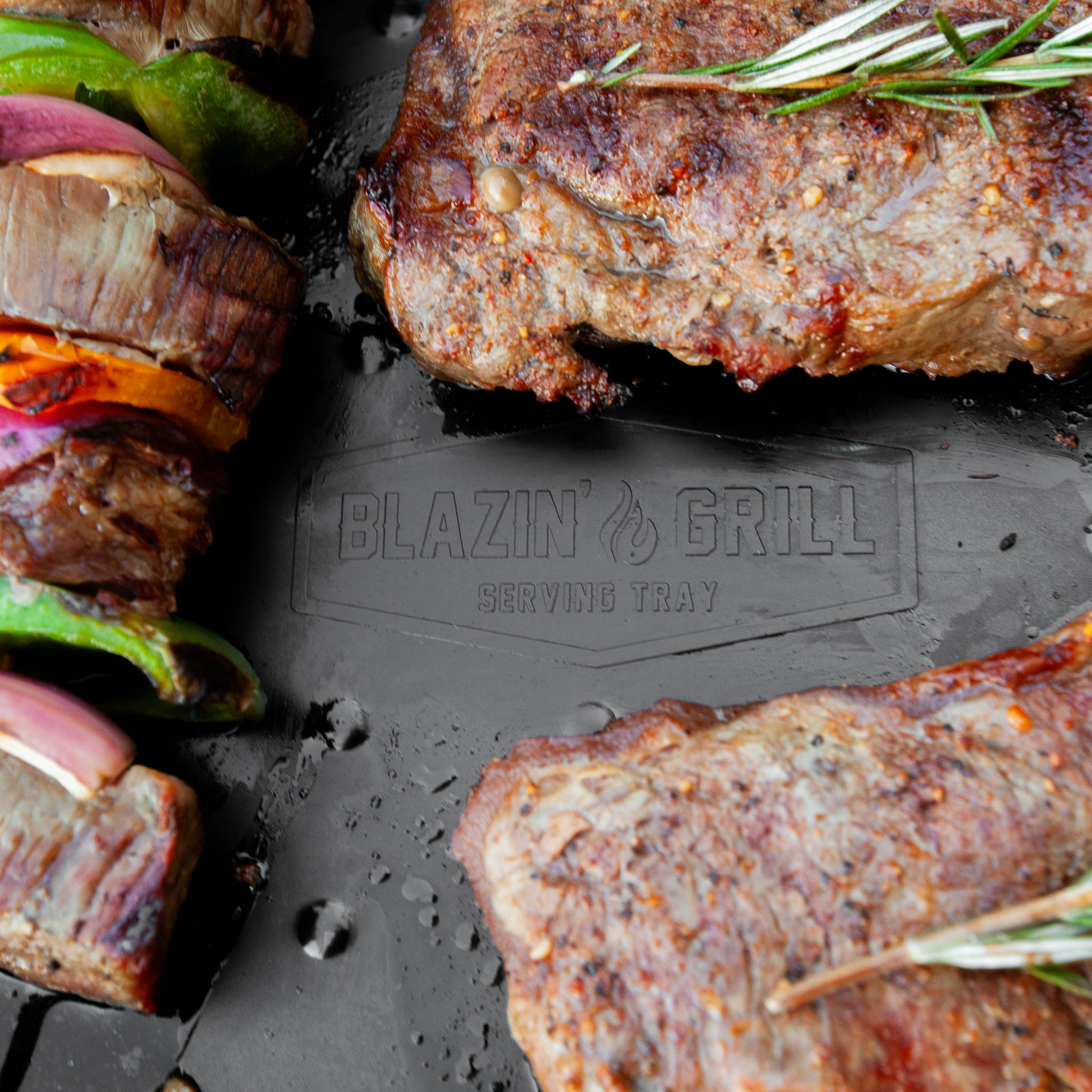 Blazin' Grill Deep Prep & Serving Trays