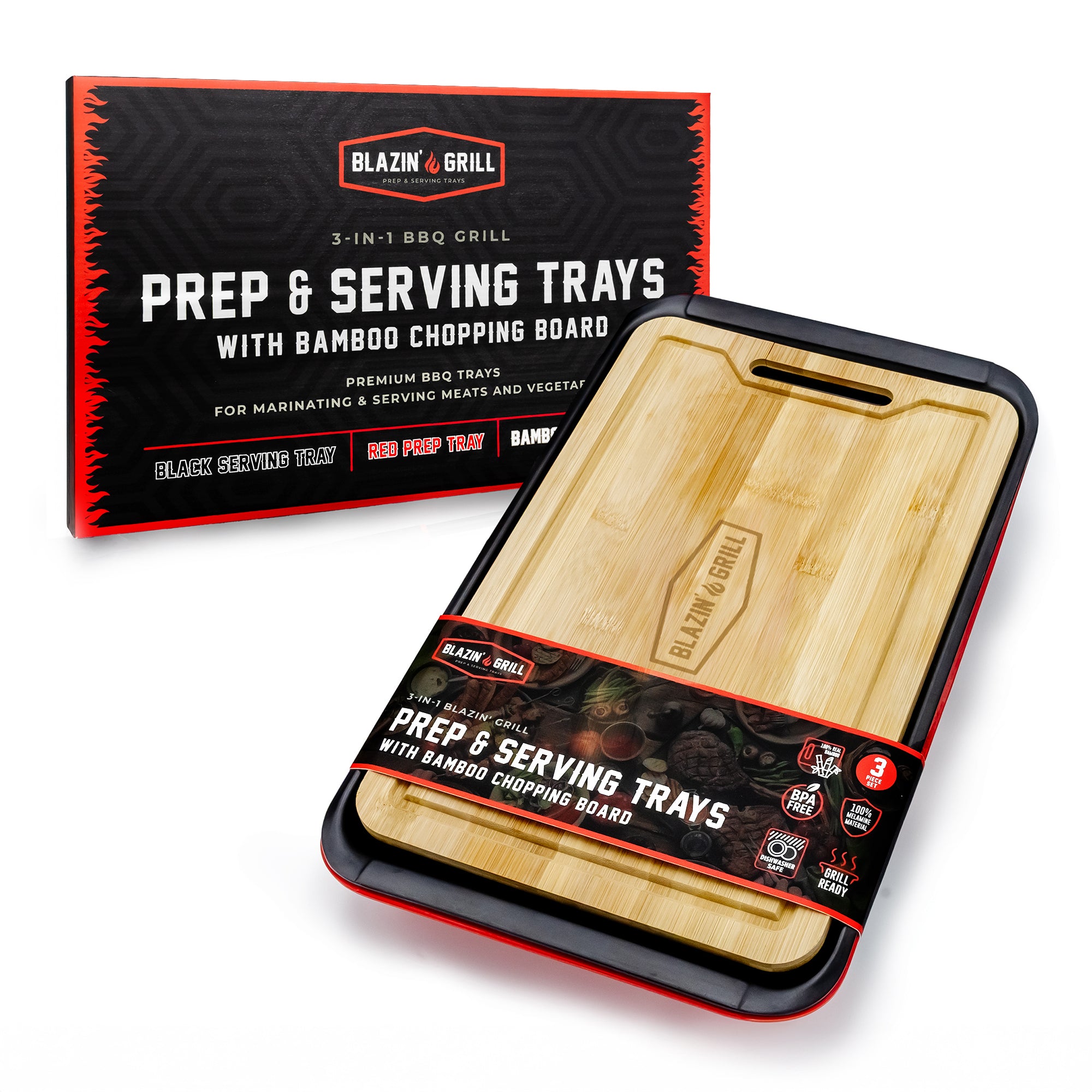 Bamboo Prep & Serving Trays
