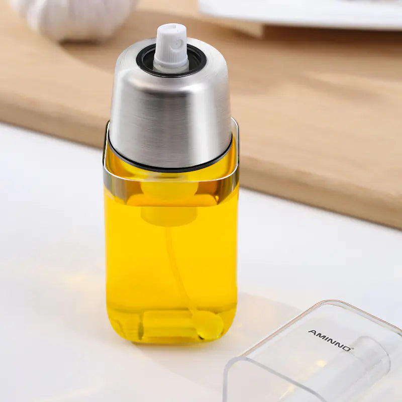 Food-Grade Glass Kitchen Oil Spray Bottle