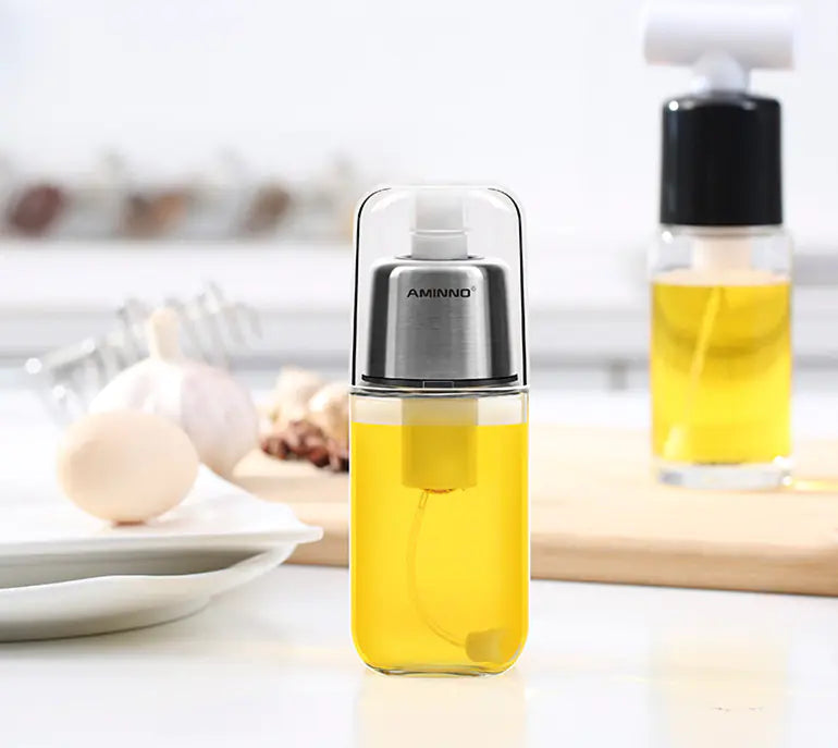 Food-Grade Glass Kitchen Oil Spray Bottle