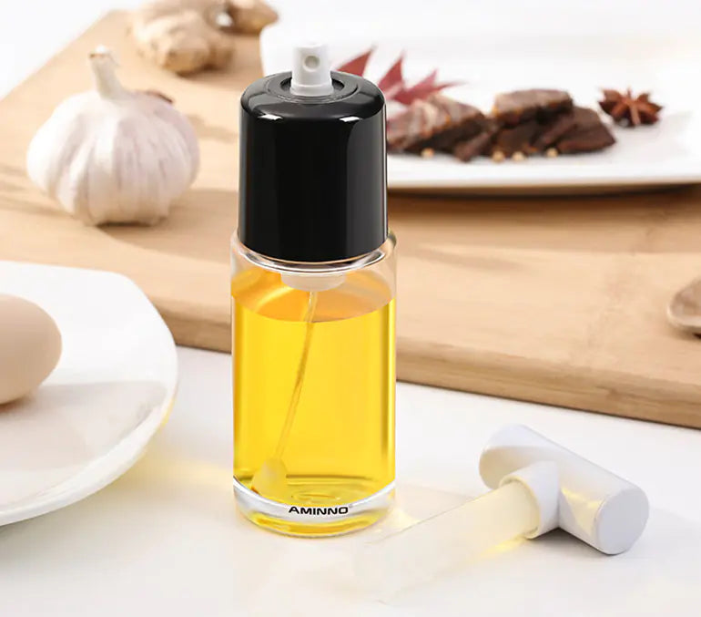 Food-Grade Glass Kitchen Oil Spray Bottle